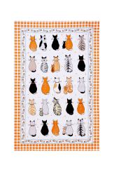 Geschirrtuch Baumwolle Cats In Waiting 26 Katzen von Ulster Weavers 