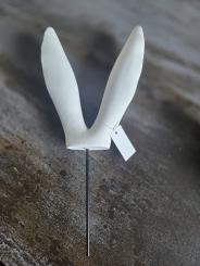Hasen Ohren weiß zum stecken 13 x 4 x 17 Osterdeko  18 x 5 x 23,5 cm 