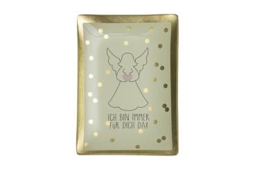 Gift Company Love Plates, Glasteller M,Engel, weiss 