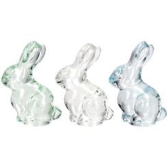 Gift Company Honey Bunny, Hase, sitzend, transparent/hellblau/hellgrün 