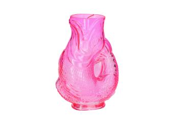 Gift Company Jacquard, Fischvase Krug S(H24cm), pink, 