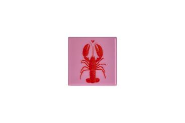 Gift Company Love Tiles, Untersetzer, Motiv: Hummer, rosa 