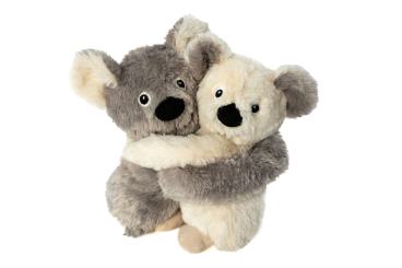 Habibi Plush Koala Hugy Papa + Kind, Wärmetier Kuscheltier für Mikrowelle + Ofen 