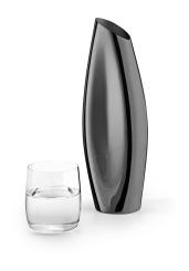 Philippi Design JULIE Wasserkaraffe Edelstahl schwarz edel luxuriös 