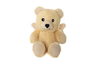 Habibi Plush Schutzengelbär Wärmetier Füllung herausnehmbar, Hülle waschbar, Mikrowelle 