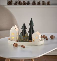 Philippi Design LE QUARTIER Weihnachtsdorf Teelichthalter Haus 