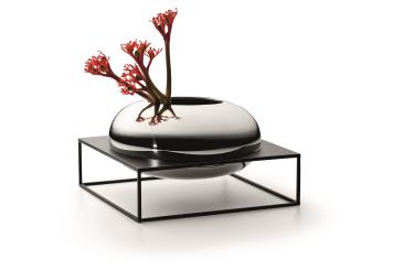 XL Solero Vase im Ständer Philippi Design "schwebende Vase" 