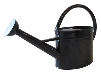 Giesskanne schwarz 2,5 liter Metall Shabby 