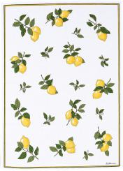 Geschirrtuch Zitronen, Halbleinen, Fa. Kracht 