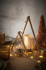 3-er Set, 3 Kerzenhalter Metall Orient Pomax Belgien 