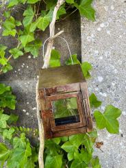 A2 Living Hänge Laterne wetterfest im Messing Look 12 cm 