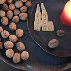 XL Deko Teller shadow anthrazit schwarz Kerzenplatte Tablett Aluminium 37 cm, Werner Voß 