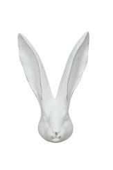 XL Hasenkopf Hase weiß 26,5 cm Osterdeko Ostern 