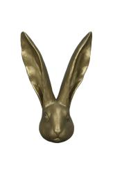XL Hasenkopf Hase gold matt 26,5 cm Osterdeko Ostern 