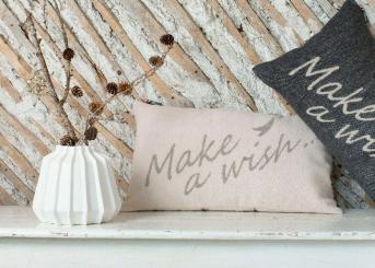 Kissenhülle Make a Wish 30 x 50 apricot, David Fussenegger 