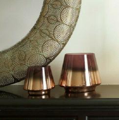 Teelichthalter Glas beere gold Ethno, Pomax Belgien 