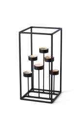 Philippi Design  ESCALERA Lichtobjekt Teelichthalter schwarz 30 cm 