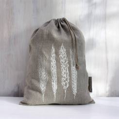 Brotbeutel Ähren Brotsack edel Leinen Handarbeit aus Hamburg, Frohstoff 