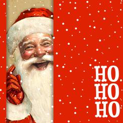 Servietten 20 Serviettentechnik 33x33 cm Atelier - Happy Santa 