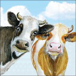 20 Servietten Alma and Bella Kuh 33x33,Ambiente 
