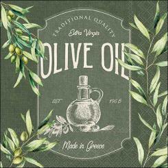 20 Servietten  Olive oil Olivenöl    33x33,Ambiente 