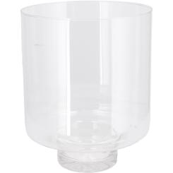 Vase Windlicht Zylinder Lirea mit Fuß 24 x 30 cm Glas edel schlicht Vosteen 