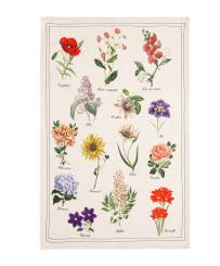 Geschirrtuch Halbleinen Kräuter HERBIER BEIGE Coucke 