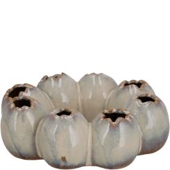 Keramik Eierkranz Vase Svea creme 19 x 6,5 cm Vosteen 