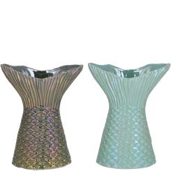 Keramik Vase Fisch "Ägäis", 2 Farben, Vosteen 