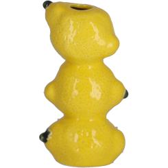 Keramik Vase Zitrone "Pero" hoch 16,5 cm, Vosteen 