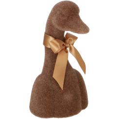 Gans Tasko braun Velours Samtoptik 25 cm 