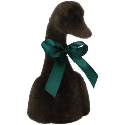 Gans Tasko dunkelgrün Velours Samtoptik 25 cm 
