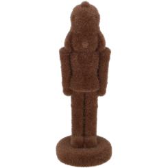 Nussknacker braun Velours Samtoptik 30 cm 