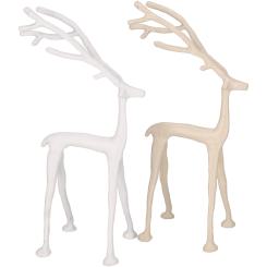 Rentier Peek Metall weiß 36 cm Vosteen 