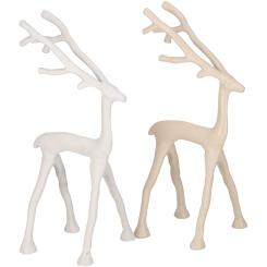 Rentier Peek Metall taupe beige 28 cm Vosteen 