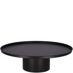 XL Metall Tablett "Elias" auf Fuß schwarz 50 cm, Vosteen 