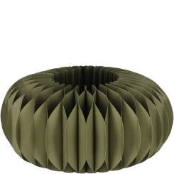 Papier Sockel "Dacia", D28cm, H13cm, dunkelgrün Vosteen 