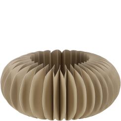 Papier Sockel "Dacia", D22cm, H10cm, greige Vosteen 