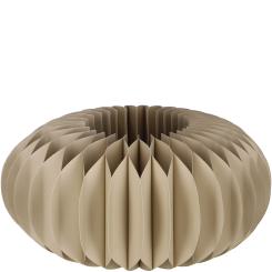 Papier Sockel "Dacia" Papierkranz, D39cm, H16,5cm, greige Vosteen 