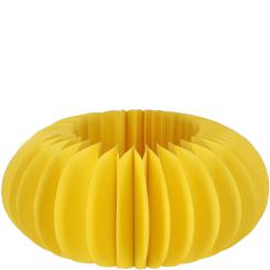 Papier Sockel "Dacia", D22cm, H10cm, gelb Vosteen 
