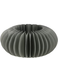 Papier Sockel "Dacia", D22cm, H10cm, taubengrau Vosteen 