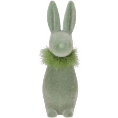 XL Hase Stuppsi hellgrün Samtoptik Ostern Osterdeko 41 cm Vosteen 