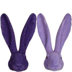 Hasenkopf Stuppsi helllila/lila Samtoptik Ostern Osterdeko 25 cm Vosteen 