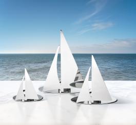 REGATTA Teelichthalter Segelschiff Philippi Design modernes Wohnaccessoireccessoire 