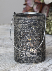 Chic Antique Windlicht / Laterne mit Henkel, Orient Shabby Landhaus 