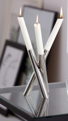 Philippi Design Perplex Kerzenleuchter, Edelstahl hochglanzpoliert 