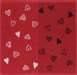 Geschirrtuch Küchentuch Herzlich Herz, Frottee, Fa. Kracht 