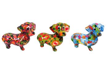 Pomme Pidou Mini Spardose Dackel Dennis Kaffeekasse, 3 Modelle / Farben 