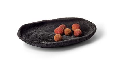 Philippi Design GIBRALTAR Schale schweres Kunstharz schwarz 36 x 24 cm 