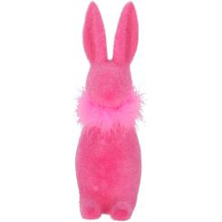 Großer Hase Stuppsi rosa Samtoptik Ostern Osterdeko 30 cm Vosteen 